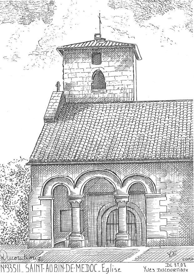 N 33511 - ST AUBIN DE MEDOC - église